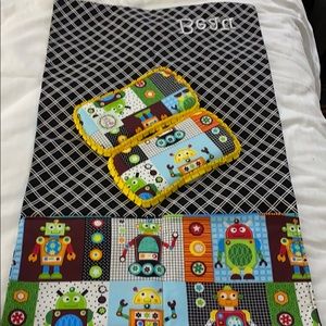 Baby wipe holder and change blanket and epuipment